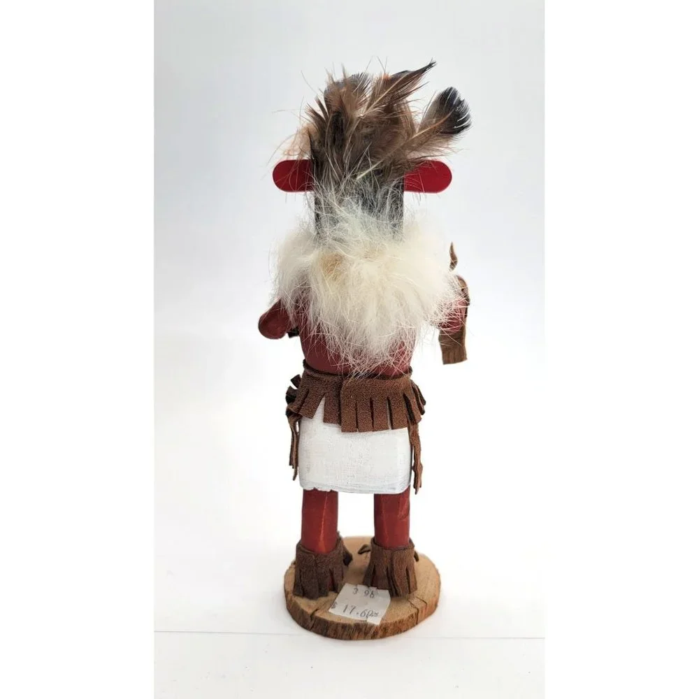 Navajo Laguna Corn Kachina Doll Native American Handmade Feathers Colorful DH601 - Picture 6 of 7